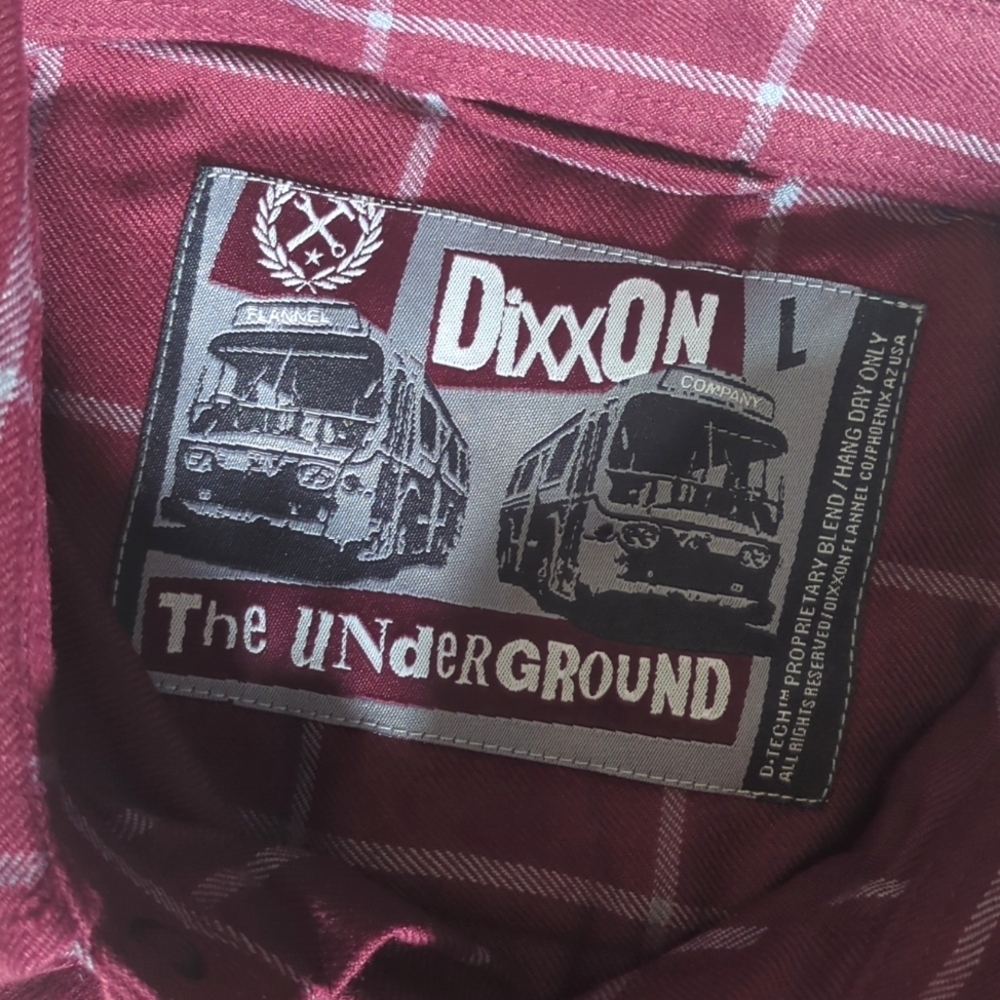NWOT 🇺🇸 Dixxon "The Underground" Large Burgundy/Gray
